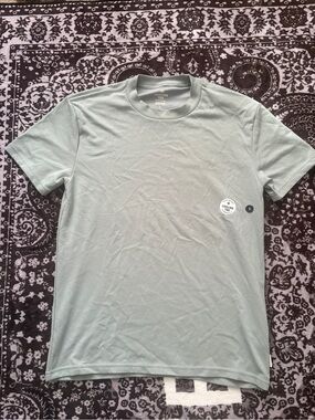Cooling Tee Mens Small Light Green Athletic Minimal T Shirt